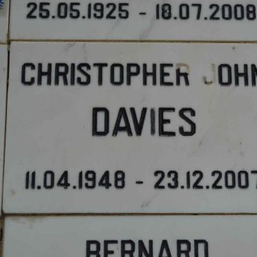 DAVIES Christopher John 1948-2007
