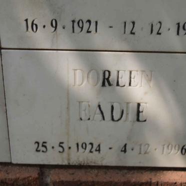EADIE Doreen 1924-1996