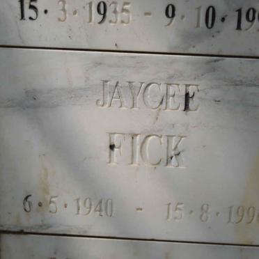 FICK Jaycee 1940-1996