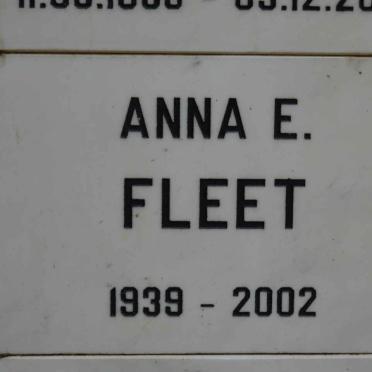 FLEET Anna E. 1939-2002