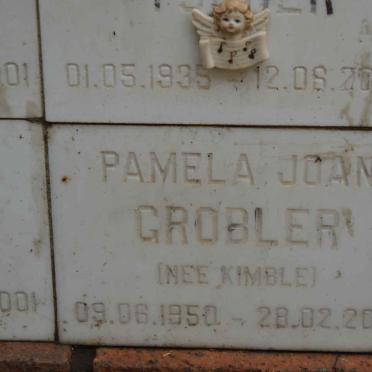 GROBLER Pamela Joan nee KIMBLE 1950-2001