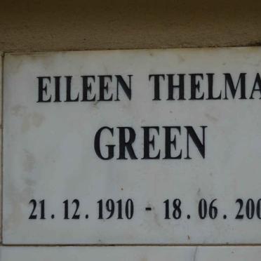 GREEN Eileen Thelma 1910-2000