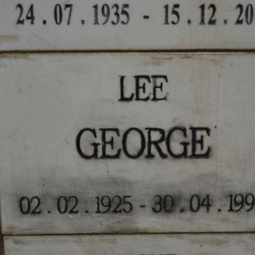 GEORGE Lee 1925-1992