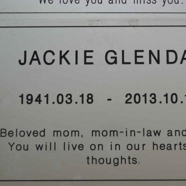 GLENDAY Jackie 1941-2013