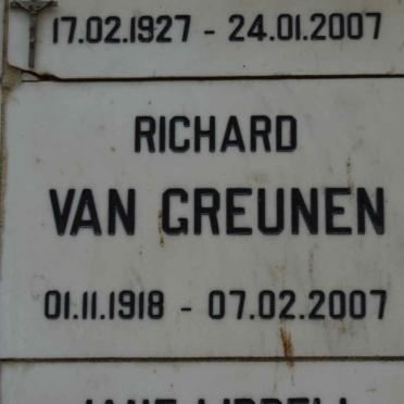 GREUNEN Richard, van 1918-2007