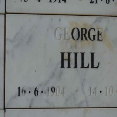 HILL George 1904-1981