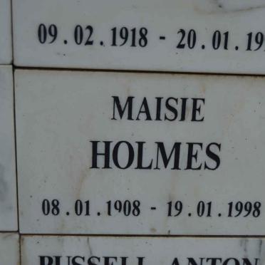 HOLMES Maisie 1908-1998