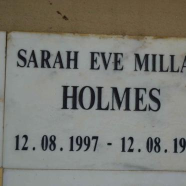 HOLMES Sarah Eve Millar 1997-1997