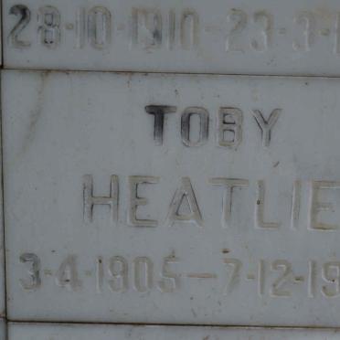 HEATLIE Toby 1905-1987