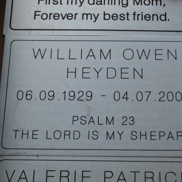 HEYDEN William Owen 1929-2008