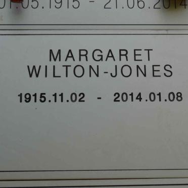 JONES Margaret, WILTON 1915-2014
