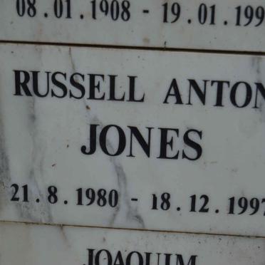 JONES Russell Anton 1980-1997