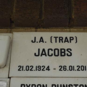 JACOBS J.A. 1924-2011