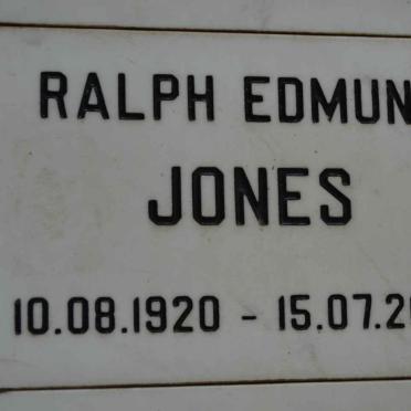JONES Ralph Edmund 1920-2003