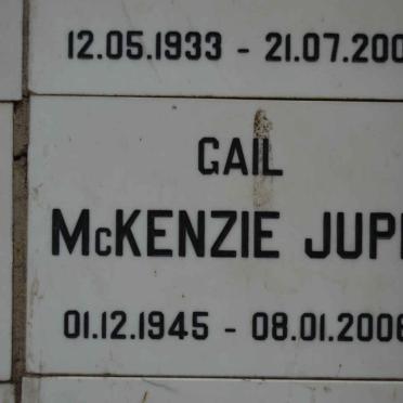 JUPP Gail, McKENZIE 1945-2006