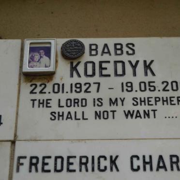 KOEDYK Babs 1927-2003