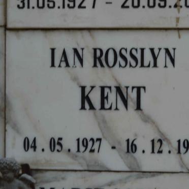 KENT Ian Rosslyn 1927-1962