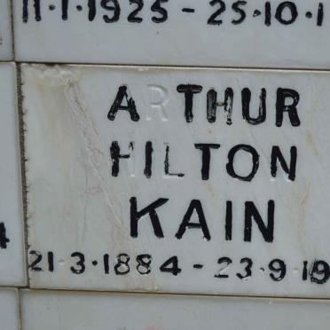 KAIN Arthur Hilton 1884-1985