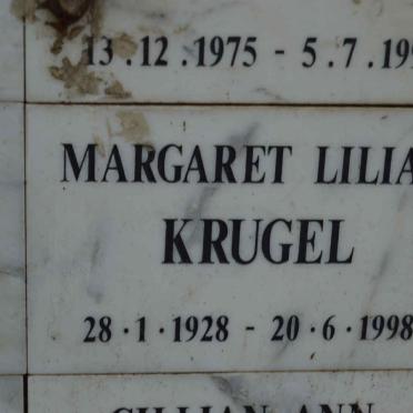 KRUGEL Margaret Lilian 1928-1998