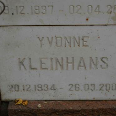 KLEINHANS Yvonne 1934-2001