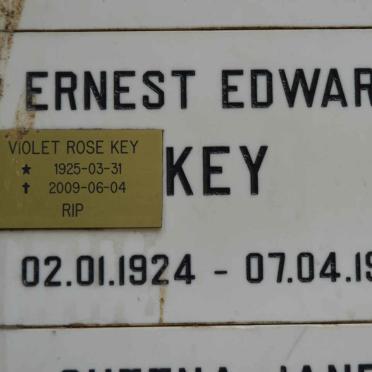 KEY Ernest Edward 1924-1991 &amp; Violet Rose 1925-2005