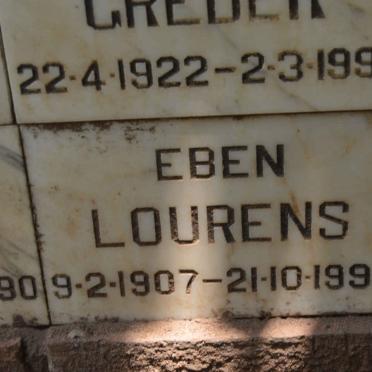 LOURENS Eben 1907-1990