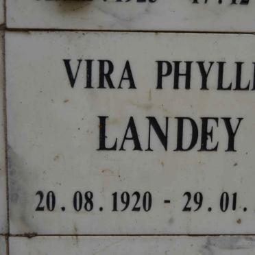 LANDEY Vira Phyllis 1920-2000