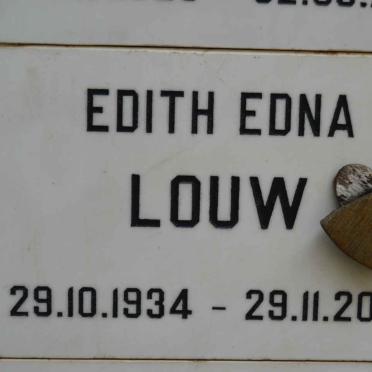 LOUW Edith Edna 1934-2002