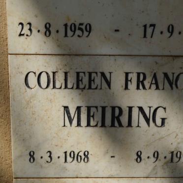 MEIRING Colleen Francis 1968-1995