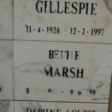 MARSH Bettie 1937-1997