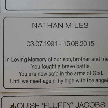 MILES Nathan 1991-2015