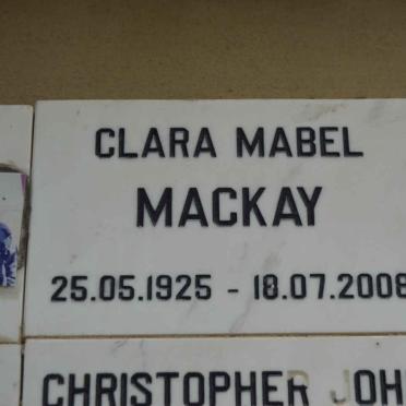 MACKAY Clara Mabel 1925-2008