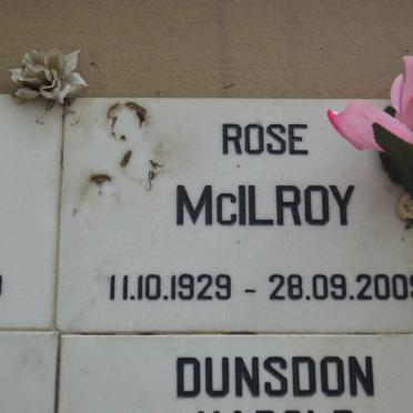 McILROY Rose 1929-2009