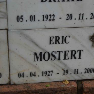 MOSTERT Eric 1927-2000