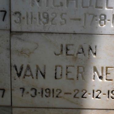 NEST Jean, van der 1912-1987