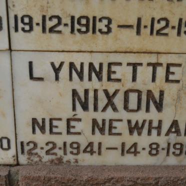 NIXON Lynnette D. nee NEWHAM 1941-1988