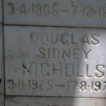 NICHOLLS Douglas Sidney 1925-1976