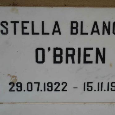 O'BRIEN Stella Blanche 1922-1992