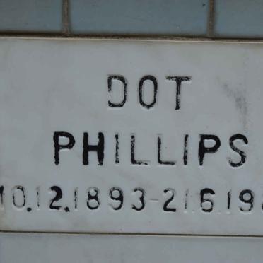 PHILLIPS Dot 1893-1985