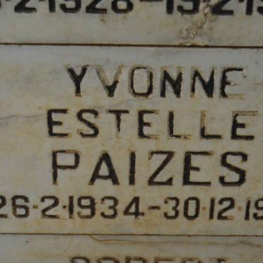 PAIZES Yvonne Estelle 1934-1989