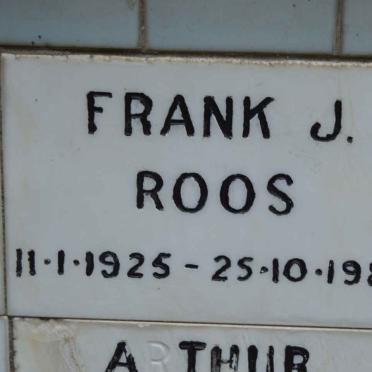 ROOS Frank J. 1925-1985