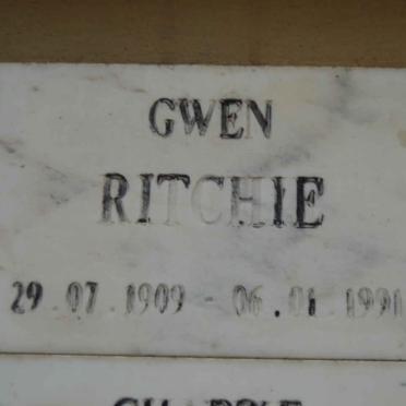 RITCHIE Gwen 1909-1991