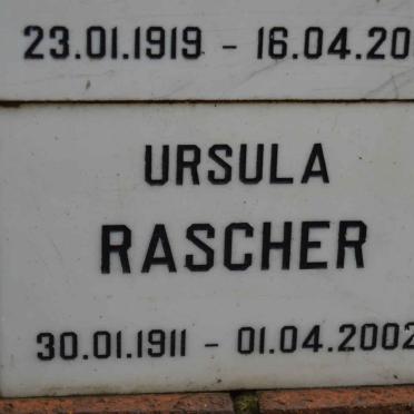 RASCHER Ursula 1911-2002
