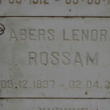 ROSSAM Abers Lenora 1937-2001
