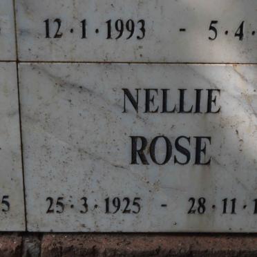 ROSE Nellie 1925-1995