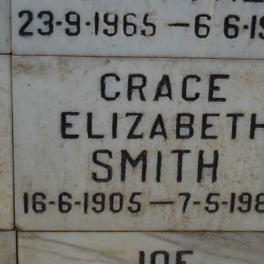 SMITH Grace Elizabeth 1905-1987