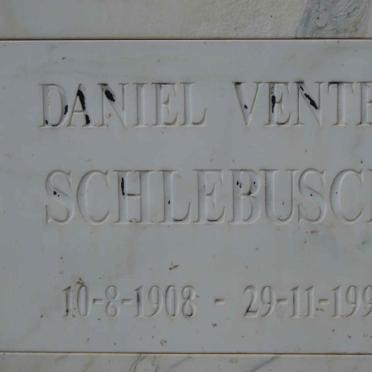 SCHLEBUSCH Daniel Venter 1908-1993