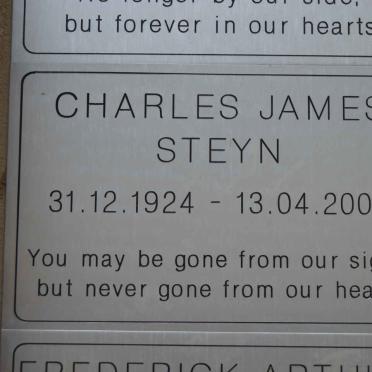 STEYN Charles James 1924-2007