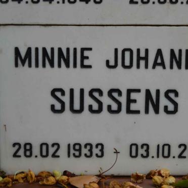 SUSSENS Minnie Johanna 1933-2001