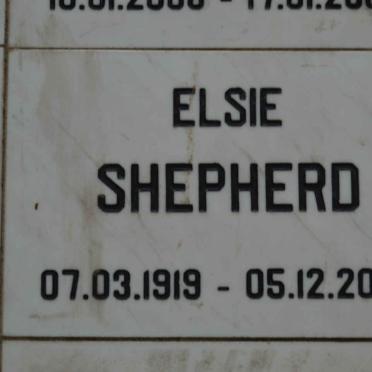 SHEPHERD Elsie 1919-2007